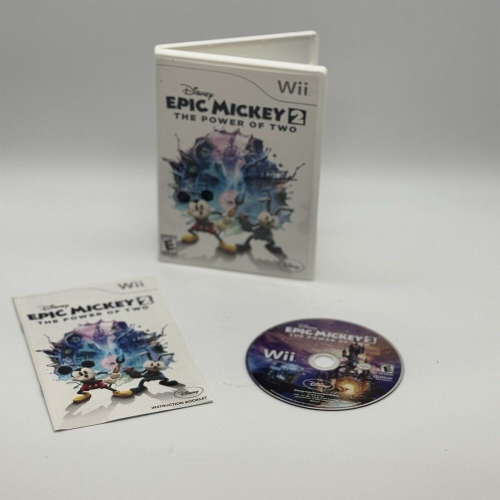Disney Epic Mickey 2: The Power of Two Nintendo Wii w/ Manual Included